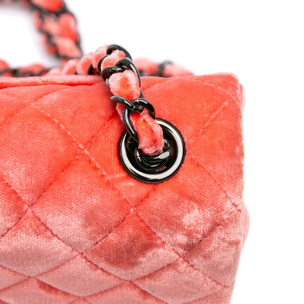 Pre-Loved Chanel Mini Rectangular Classic Velvet Single Flap - Picture 10 of 12